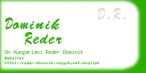 dominik reder business card